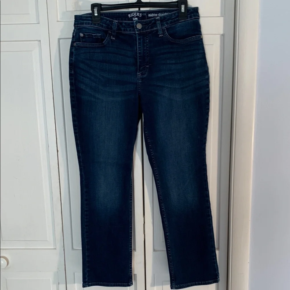 Riders by Lee Mid-rise Straight Leg Denim Jeans EUC